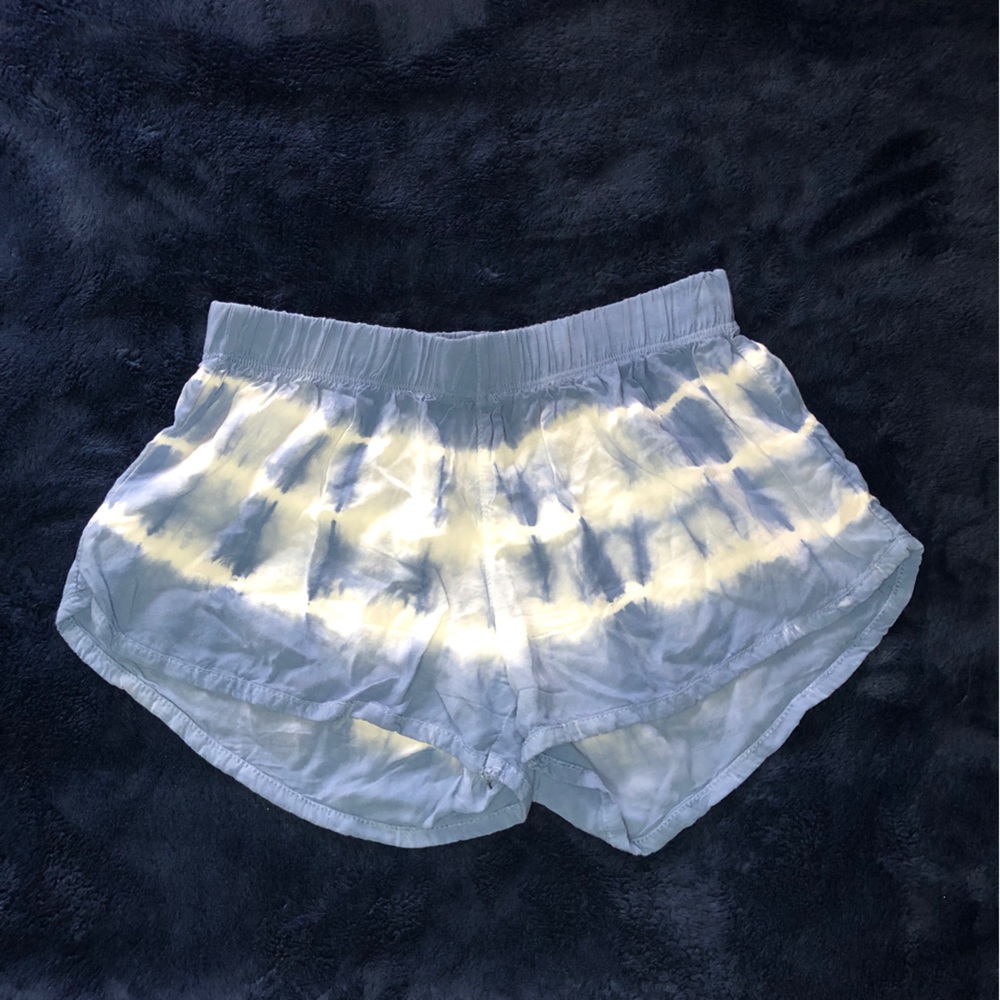 XS Blue/White Tie-Dye Shorts